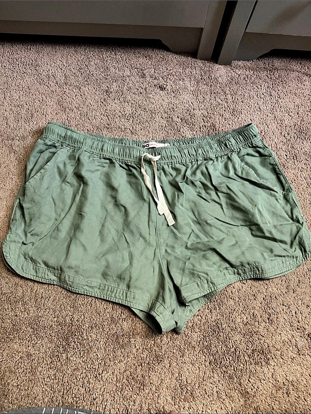 SO High Rise Dolphin Short Athletic Shorts Green XL